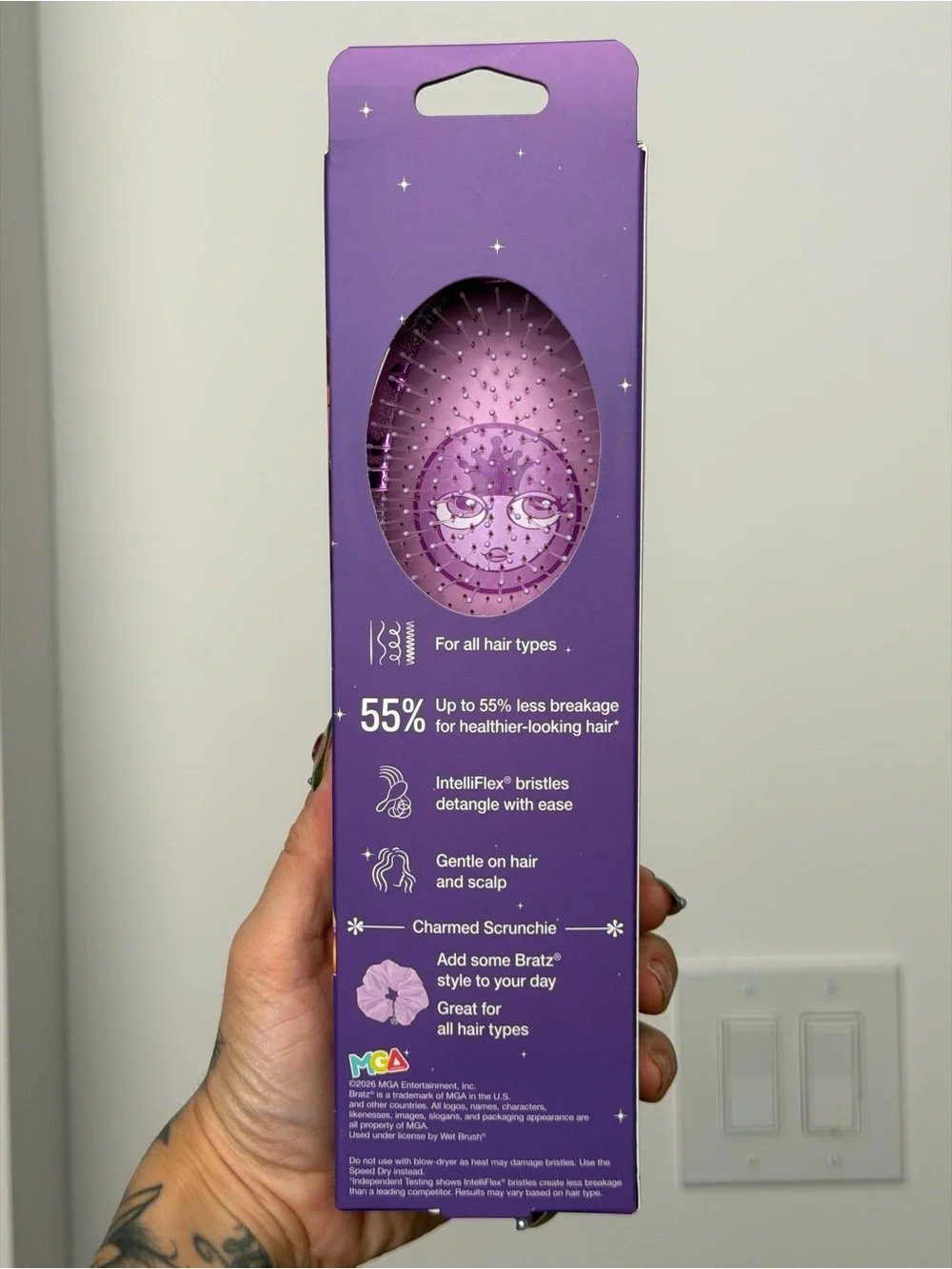 Limited Edition Wet Brush Bratz Yasmin Original Detangler - Purple Collector